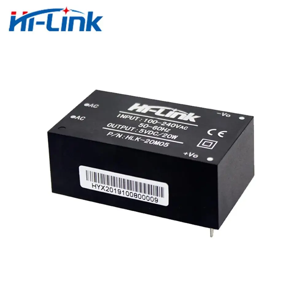 Fuente de alimentación de 20W AC DC módulo Hilink reductor 5V 4A HLK-20M05