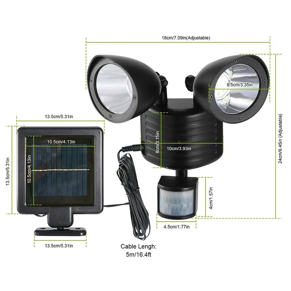 

Solar Wall Light Led Separate Human Body Induction Outdoor Waterproof Solar Street Light Outdoor Garden Light