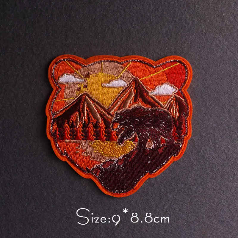 Toppa Da Viaggio Toppe Fai-da-te Ricamate Con Animali Di Montagna