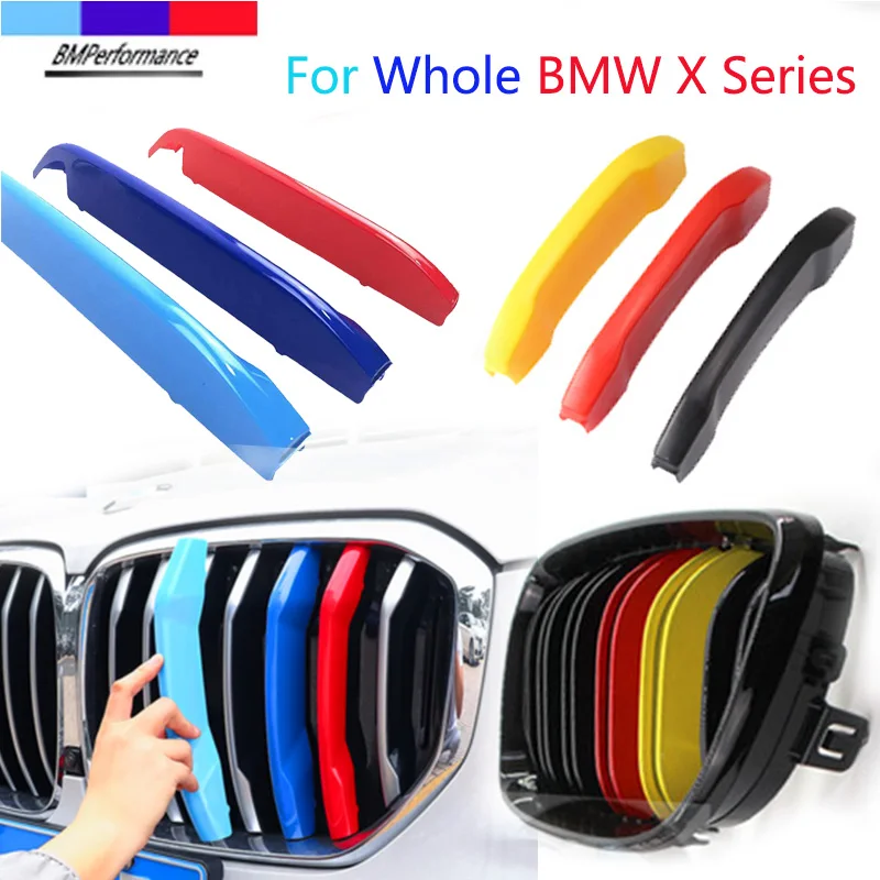 Автомобильная решетка радиатора BMW X1 E84 F48 X2 F39 X3 F25 G01 X4 F26 G02 X5 E70 F15 G05 X6 E71 F16 G06 3 шт. |