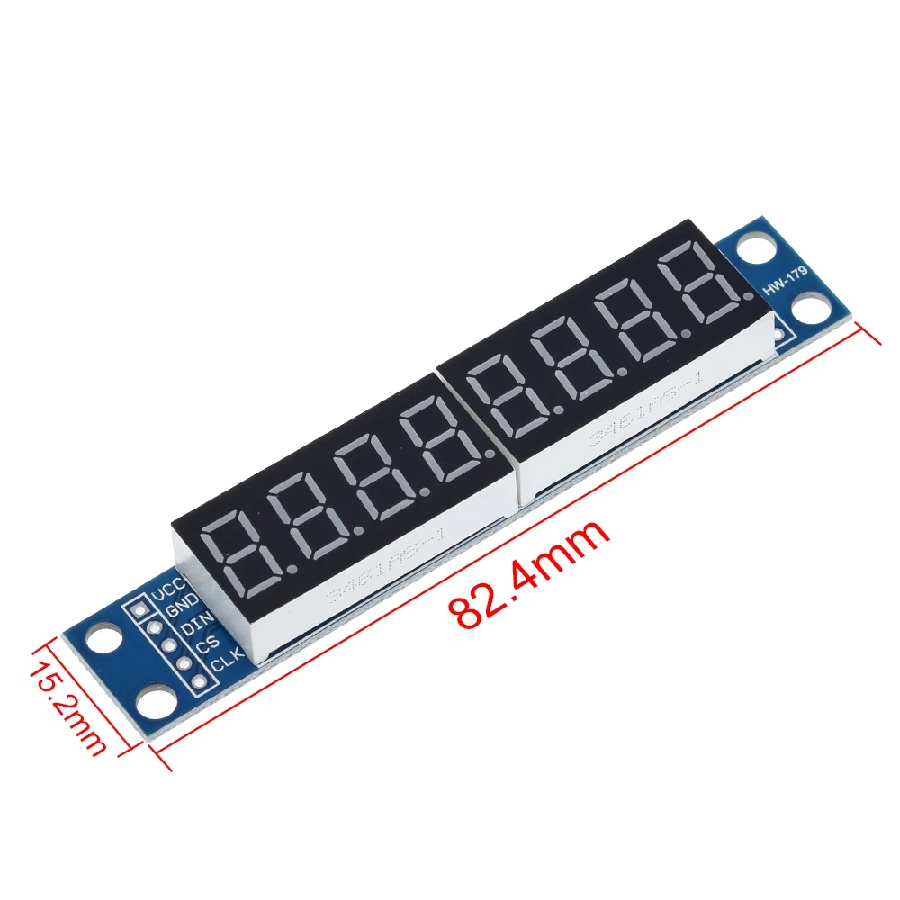 5PCS MAX7219 CWG 8-Digit Digital Tube Display Control Module Red for arduino