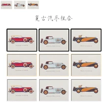 1:12 Кукольный дом мини-модель Ретро Современная Автомобильная роспись