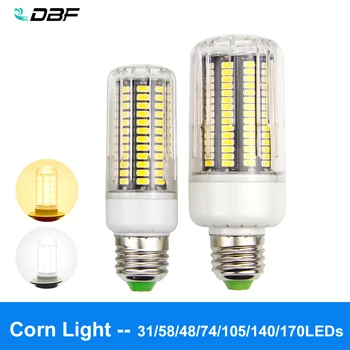 

[DBF] 1Pcs LED Lamp 5736 corn light More Bright than 5730 5733 Corn Bulb light 3W 5W 7W 8W 12W 15W E27 Led Spotlight 220V bulb