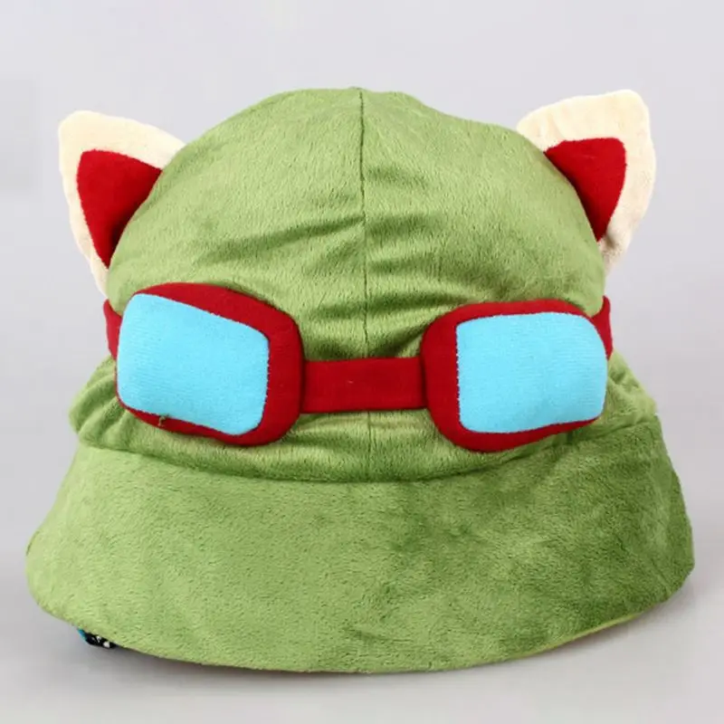 Женская каваи Косплей зимняя плюшевая Панама для любителей игр милые кошачьи уши мягкие очки аниме пират теплая Рыбацкая шапка