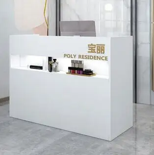 Cashier counter Counter simple modern luxury beauty salon hair salon commercial shop small reception desk counter reception desk