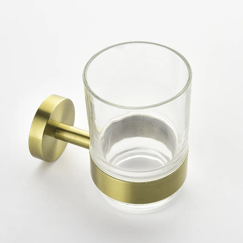 Toothbrush Holder Stainless Steel Toothbrush Tumbler&Cup Holder Wall Mount Bathroom Hardware Accessores