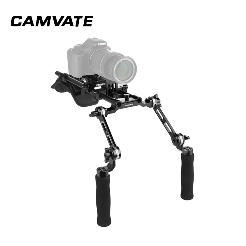 CAMVATE Pro плечевое крепление с основой Manfrotto QR и двойной розеткой удлинительные