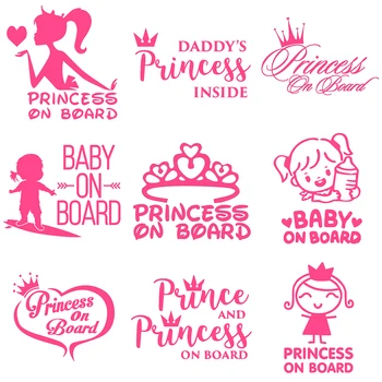 Princess On Board Sticker 1