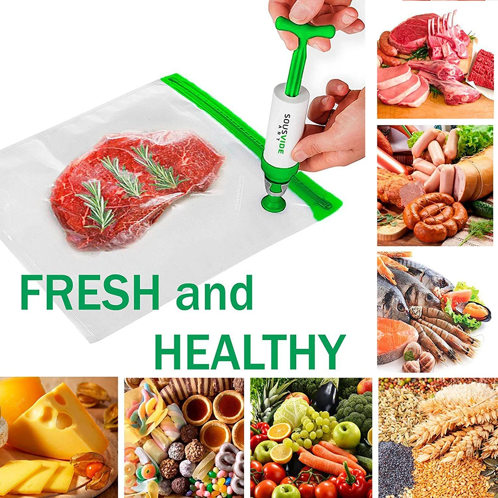 Многоразовая вакуумная компрессионная сумка на молнии для хранения продуктов