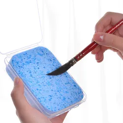 Éponge de peinture à l'aquarelle, boîte spéciale hydratante à la craie, outil de nettoyage à forte absorption d'eau, fournitures artistiques, 2 pièces 