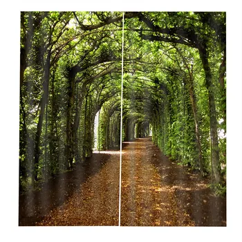 

forest 170*200Curtain Floral Flowers Printing Door Window Curtains Home decor Bedroom Living room