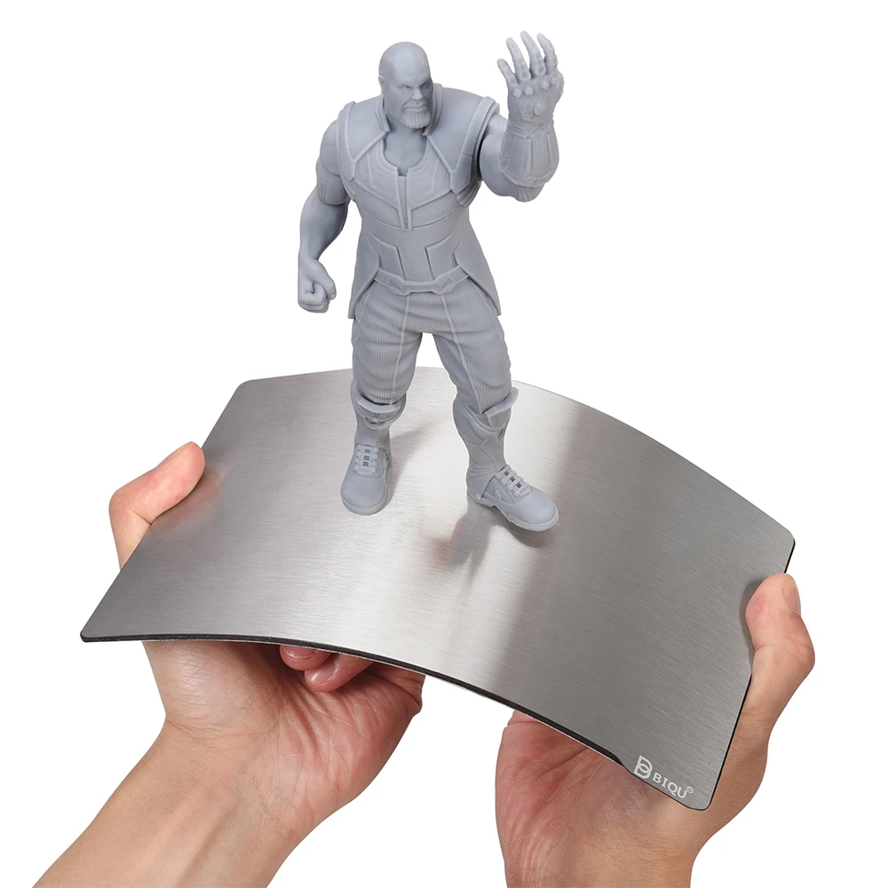 Folha de Aço Flexível da Remoção da Placa da Construção da Mola de Bisu Mais Base Magnética Sla Dlp Resina Que Imprime Creality Anycúbico Fóton - Imagem 2