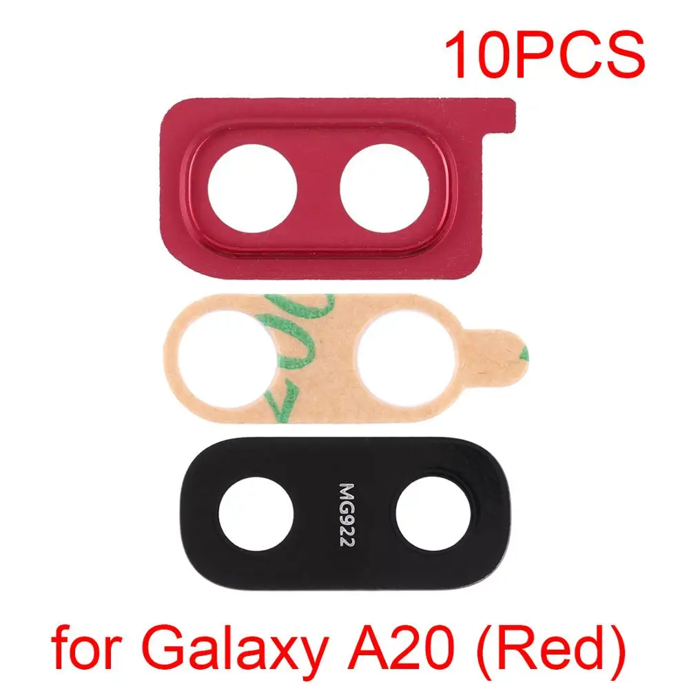 A20(Red) 10 шт. для задней камеры Galaxy объектив для Galaxy A7() A750F/DS/A50/A20/A10/A30/A40/A20 - Цвет: A20(Red)