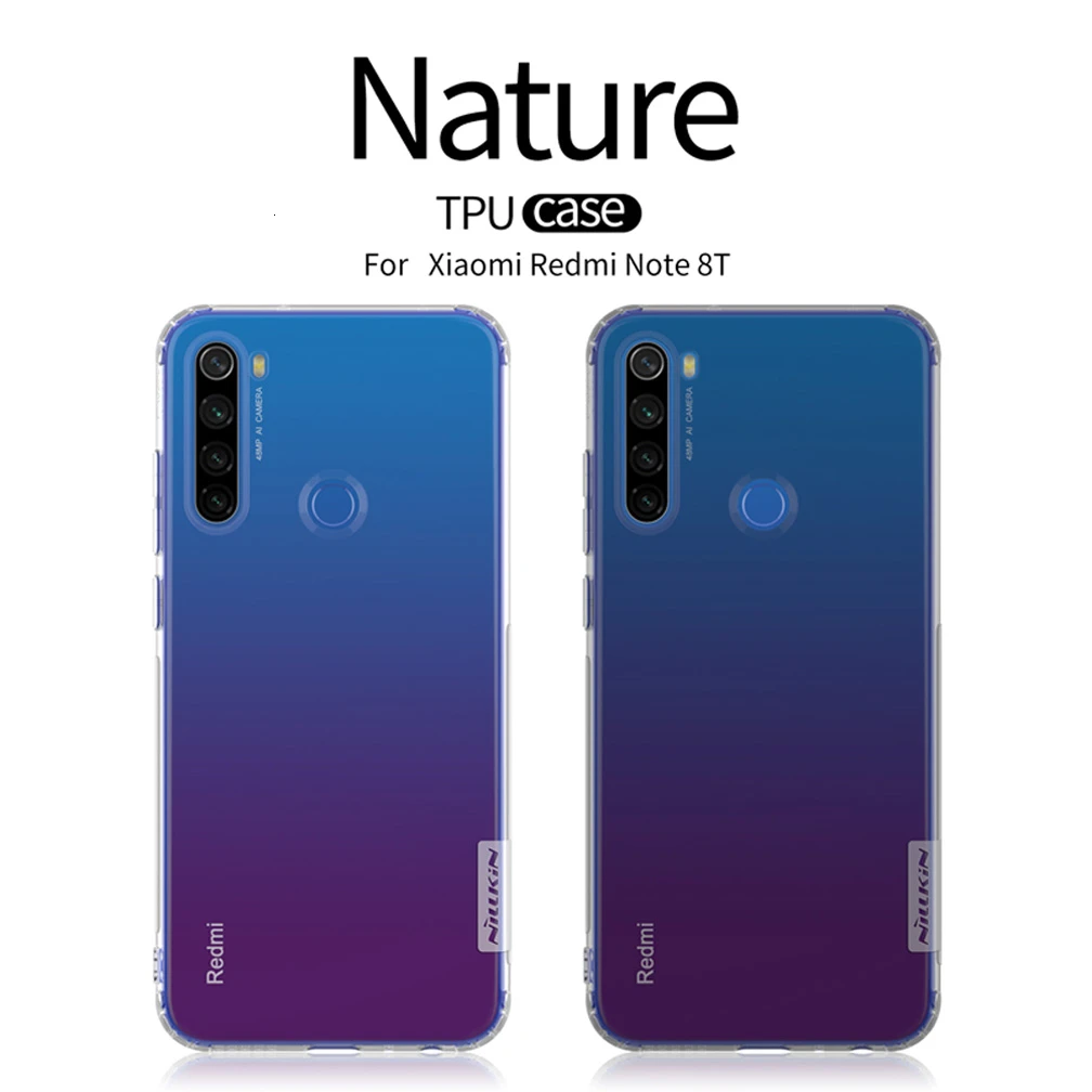 Прозрачный чехол Nillkin Nature для Xiaomi Redmi Note 8T мягкий прозрачный силиконовый из ТПУ |