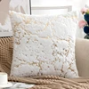 Fur Cushion Cover Decorative Super Soft Golden Plush Pillow Cover for Sofa Home Pillow Case White Gray Fur Cushion Cover 4