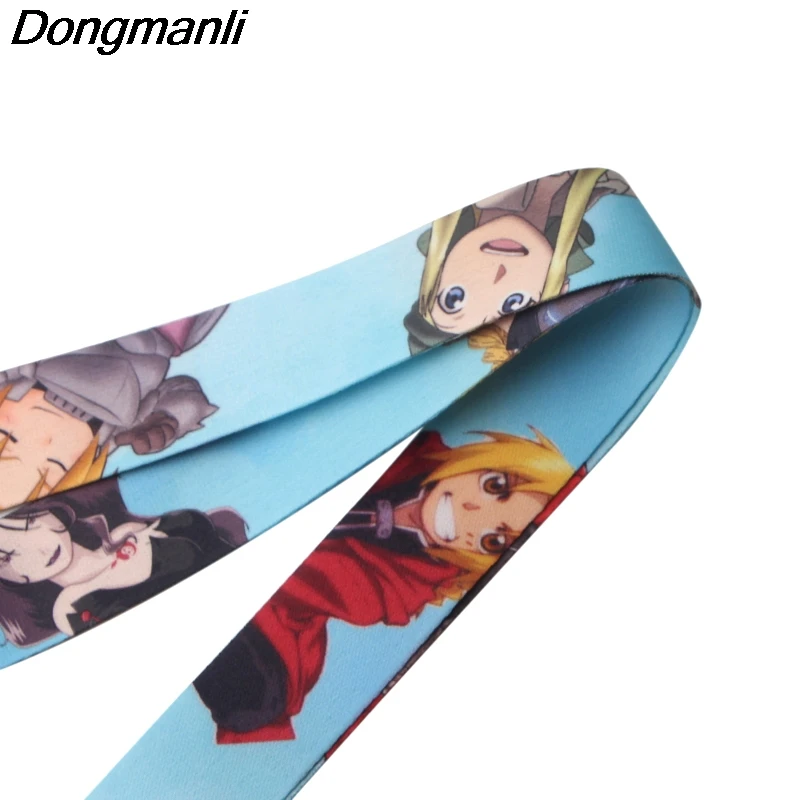 PC191 20 шт./лот Аниме Стальной Брелок-Алхимик Lanyards Id бейдж держатель ID карты пропуск держатель мобильного телефона
