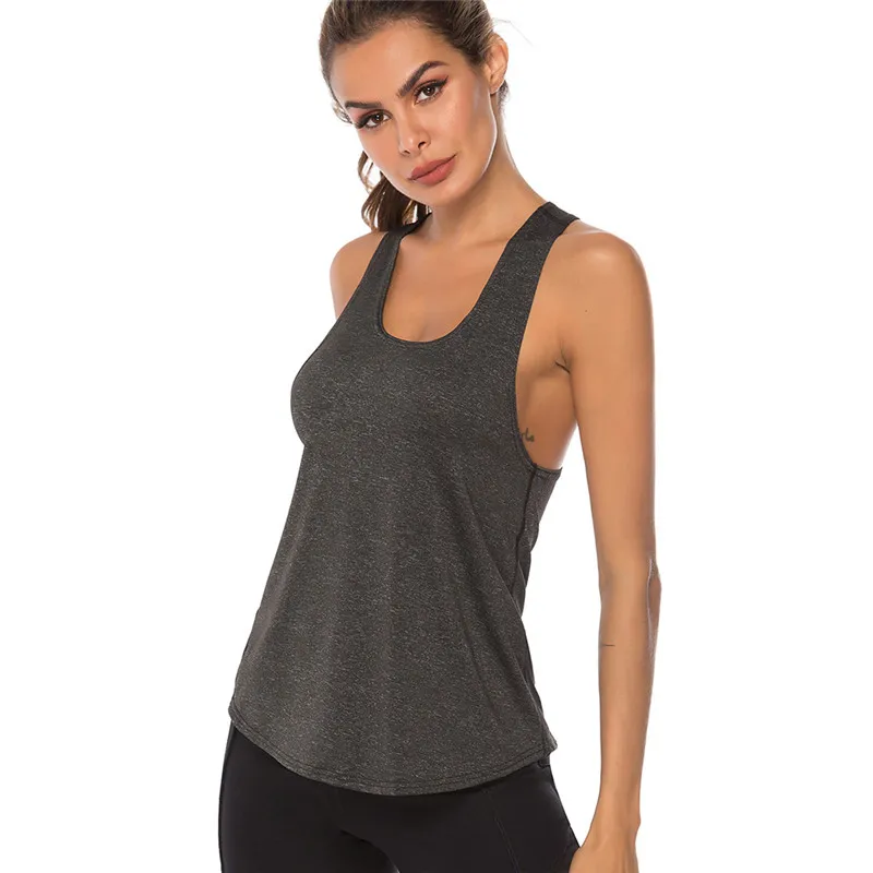 Топ для йоги Женская футболка укороченный топ фитнес-спорт без рукавов тренировочная одежда для женщин Беговая Спортивная одежда для бега рубашка