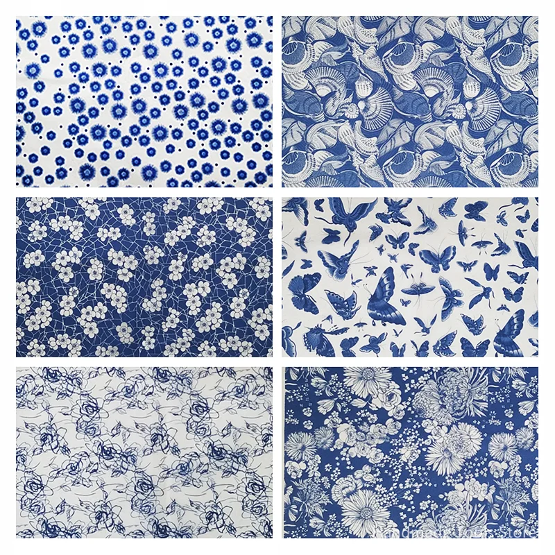 Jingdezhen-도자기 점토, 언더글레이즈 컬러 플라워 페이퍼, 도자기 전사 종이, 고온 데칼 페이퍼, 파란색 및 흰색