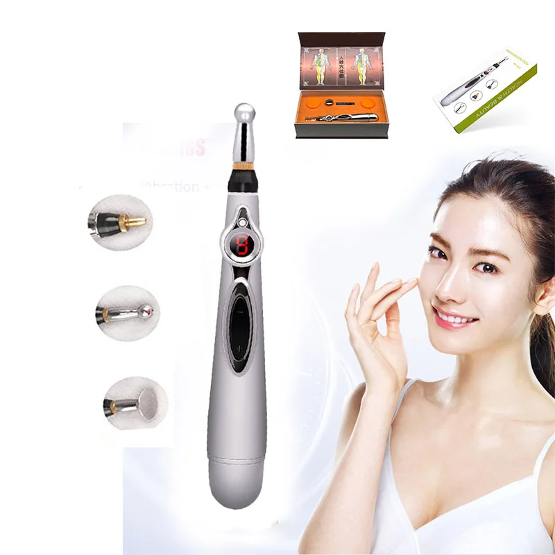 

2019 Massager Device Acupuncture Pen Type Point Vibration Anti-aging Wrinkle Removal Pouch Dark Circles Skin Machine Health Care