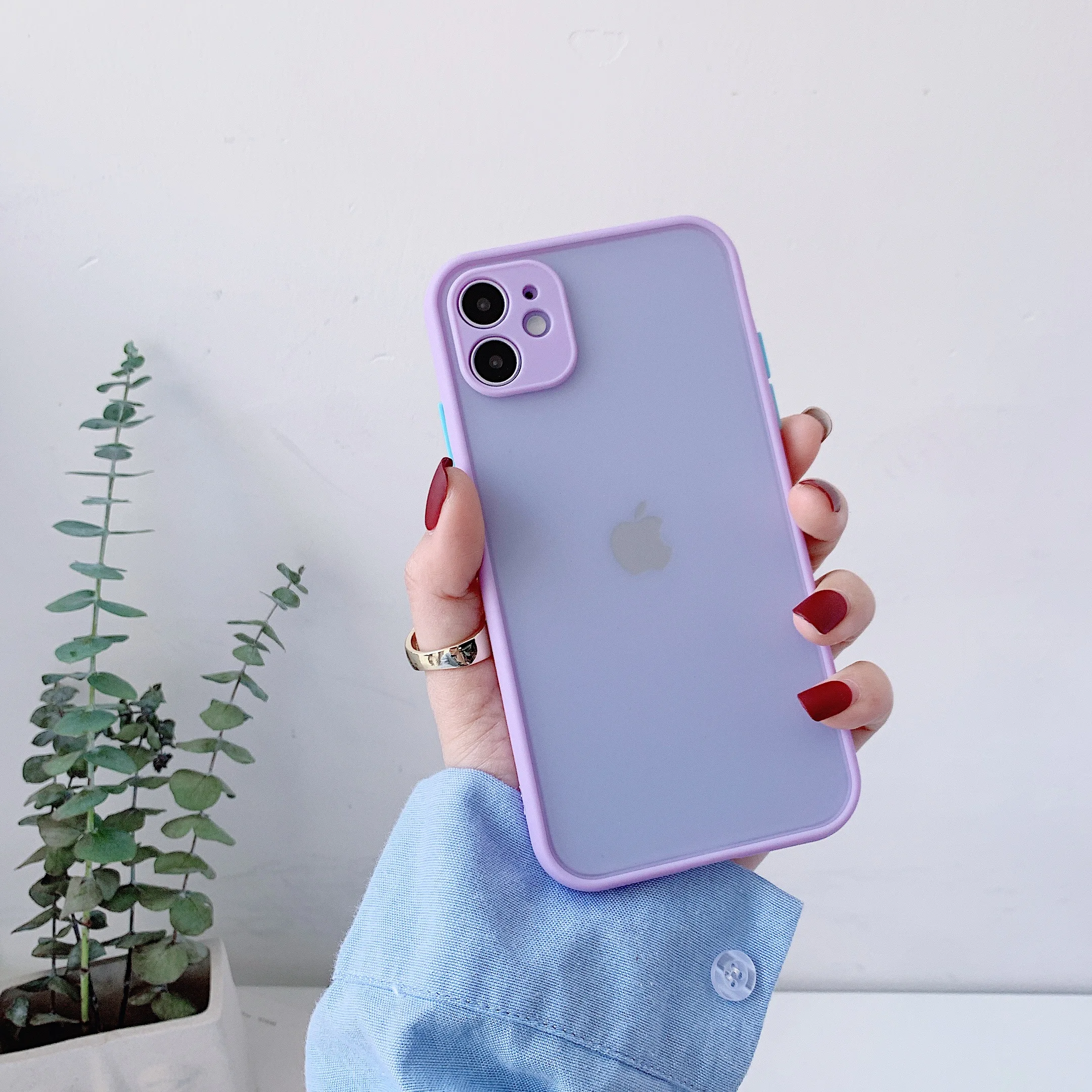 

360 Degree For iPhone 11 Pro 6 7 8 PULS For iphone x Xr PLUS Simple Phone Cases Back Cover
