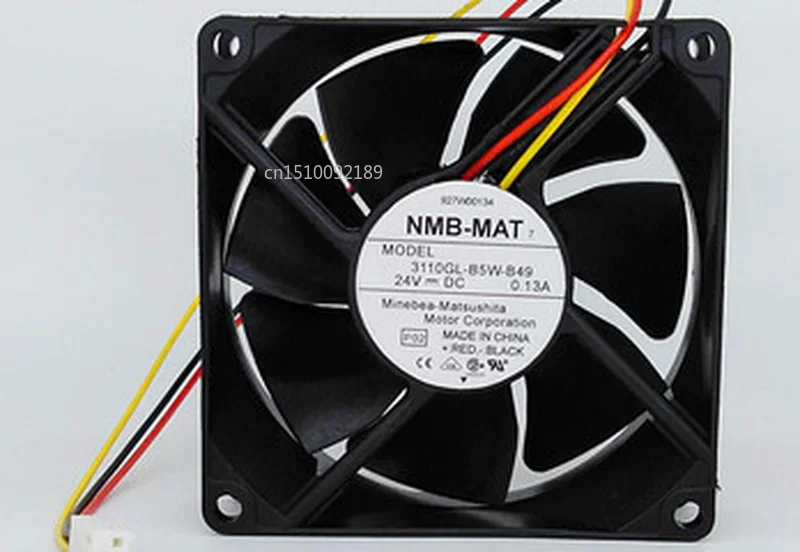Для 3110GL-B5W-B49 24 В 0.13A 8 см 8025 3pin Вентилятор охлаждения процессора кулер радиатора