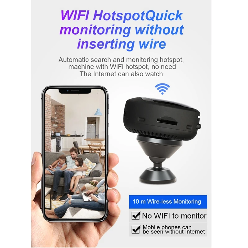 A19 HD 1080P Mini Camera IP Wifi Camera Night Vision Mini Cam Motion Sensor Camcorder Voice Video Recorder DVR Small Camera