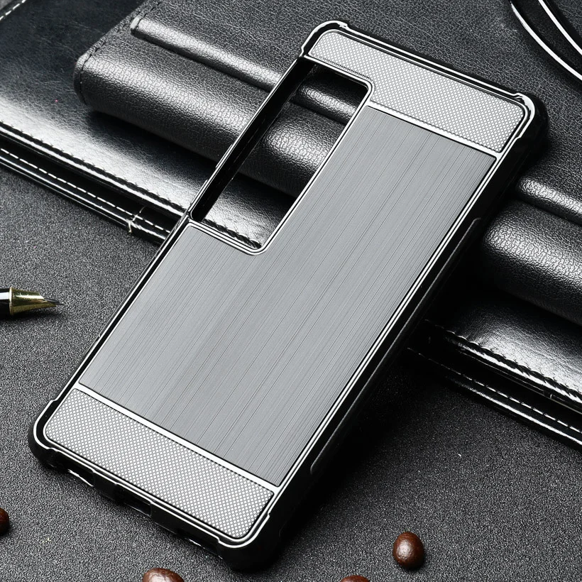 Мягкий ТПУ чехол s из углеродного волокна для Meizu Pro 7 Plus, противоударный чехол, задняя крышка, чехол для Meizu Pro7 Plus, чехол s, силиконовый чехол - Цвет: black