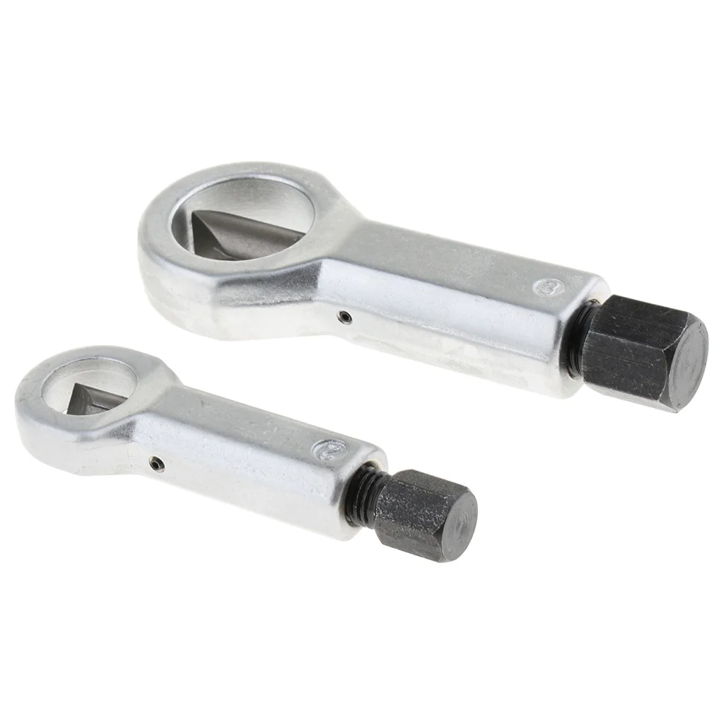 2PCS Set Nut Splitter Cracker Remover Cutter, Hardened steel cutters and forged grips for strength and durability