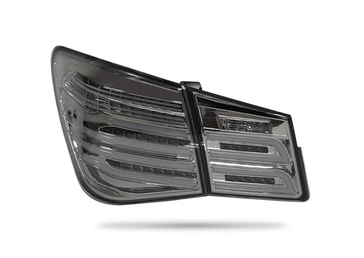 Автомобильный Стайлинг задний фонарь задние фонари для Chevrolet Cruze 2009-2012 задний фонарь DRL+ сигнал поворота+ задний фонарь+ тормозной светодиодный фонарь - Цвет: black