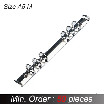 

50 pieces/lot Brass Metal Spiral Rings Binder Clip With 2 Pairs of Screw For Diary Notebook Planner A5 M Binder Clip File Folder