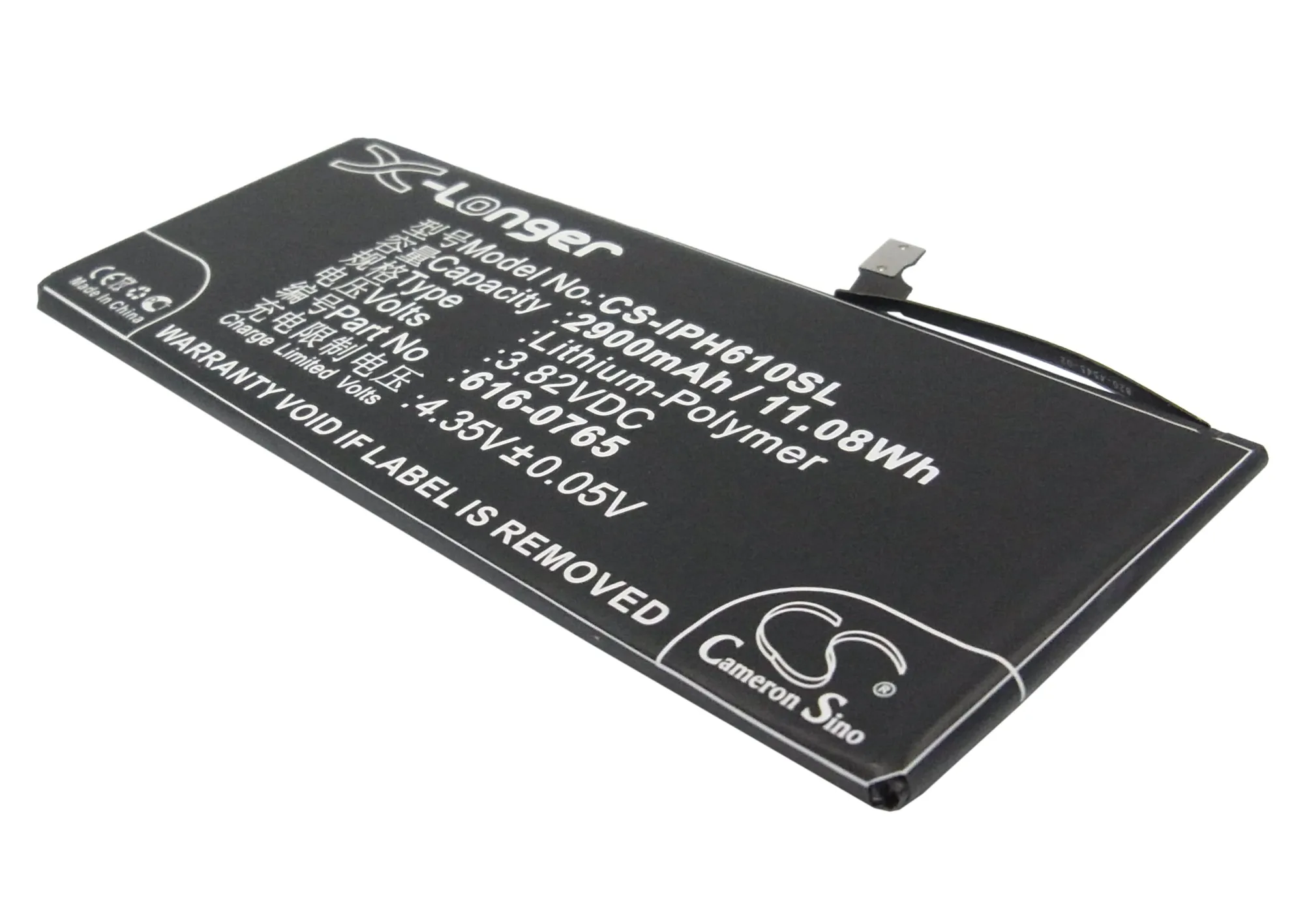 Аккумулятор Cameron Sino для Apple A1522, A1524, A1593, iPhone 6 5,5, iPhone 6 Plus 2900 мАч/11.08Wh