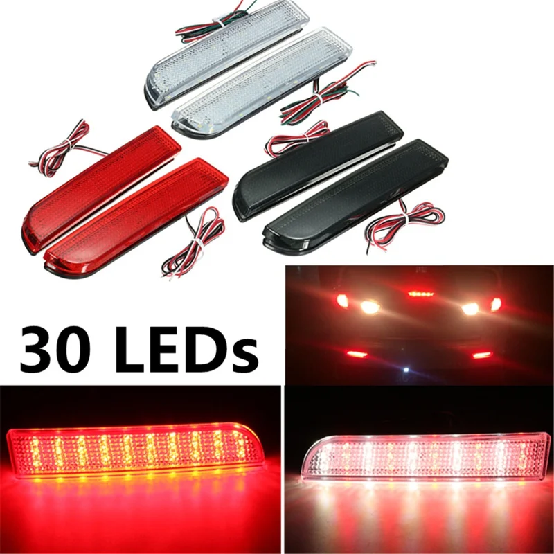 30 LED красный задний бампер отражатель фонарь стоп бег поворотный светильник для