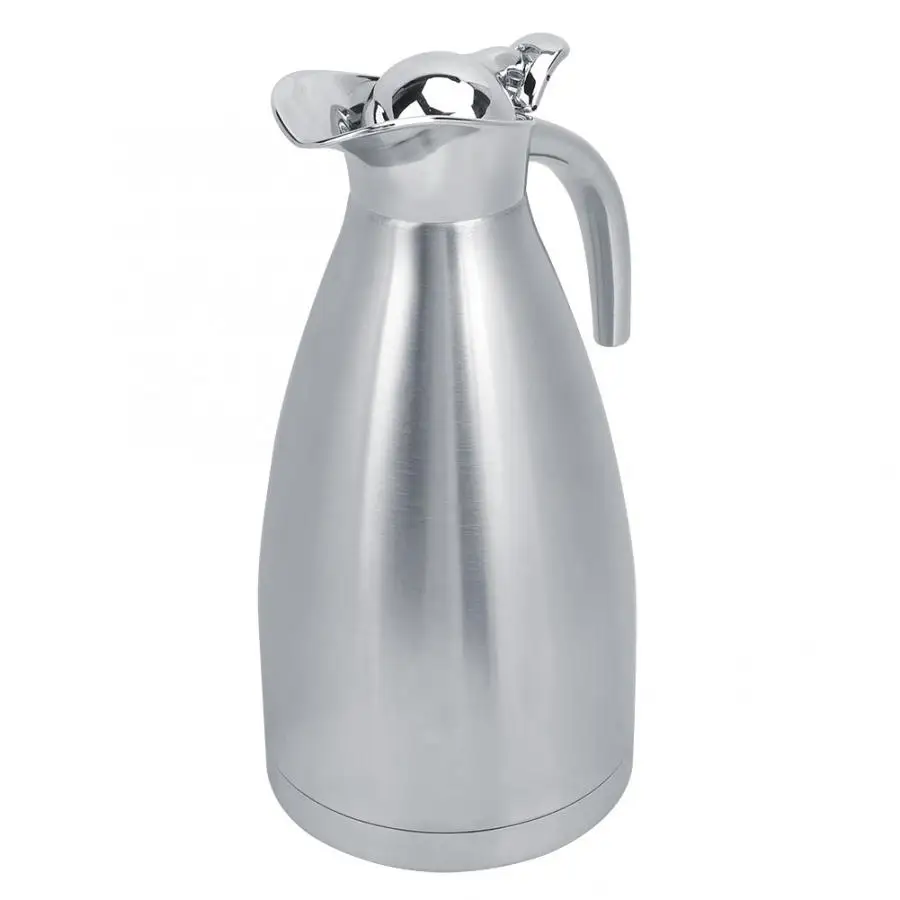 2L нержавеющая сталь бытовой открытый воды кофе бутылка с вакуумной изоляцией тепловой кувшин кофе чайник