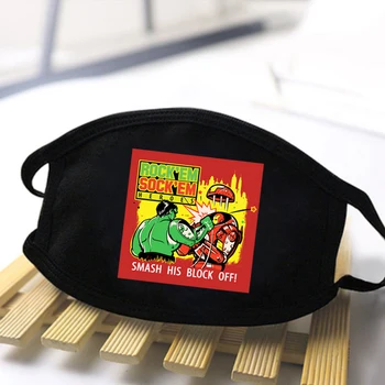 

Rock'EM Gdvengers Soft Face Masks Reusable Polyester Washable Mens/Women Breathable Skin-Friendly Male Anti Haze Windproof Masks