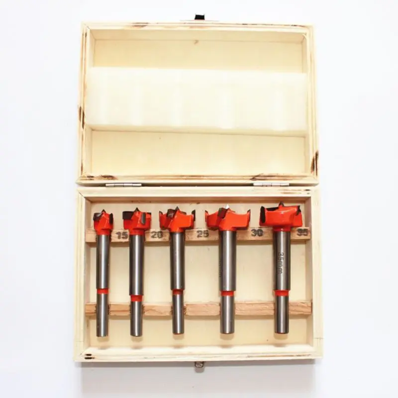 

5pcs 15-35mm Adjustable Carbide Drill Bit Hinge Hole Opener Tipped Drilling Tool