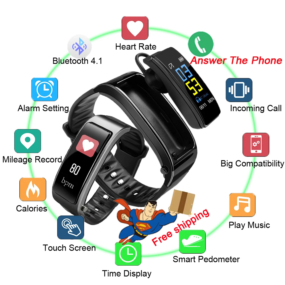 Смарт часы Y3plus для мужчин и женщин с Bluetooth вибрацией наушниками фитнес трекером