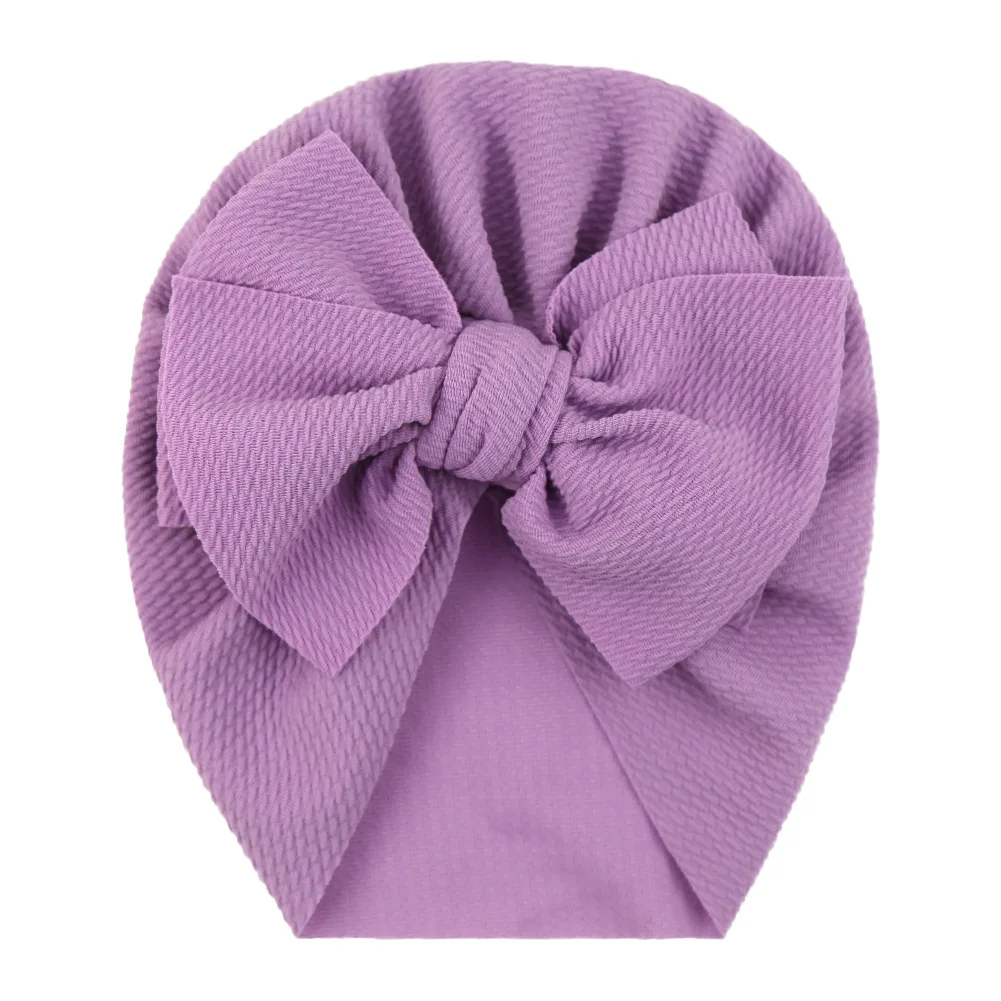 Big Bow knot Baby Girls Hat Newborn Photography Props Solid Color Baby Hat Turban Knot Head Wraps Baby Kids Bonnet Beanie custom baby accessories