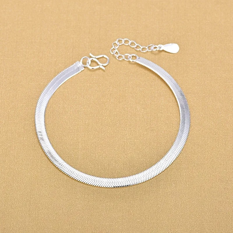 Pulsera Mujer Plata Bamoer-pulsera De Plata De Ley 925 Para Mujer