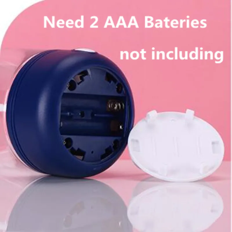1pc Plastic Electric Mixing Cup Electric Mixing Cup Requires Two AAA  Batteries