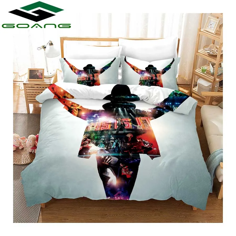 

GOANG Michael Jackson bedding sets bed sheet duvet cover and pillowcase luxury home textiles 3d digital printing