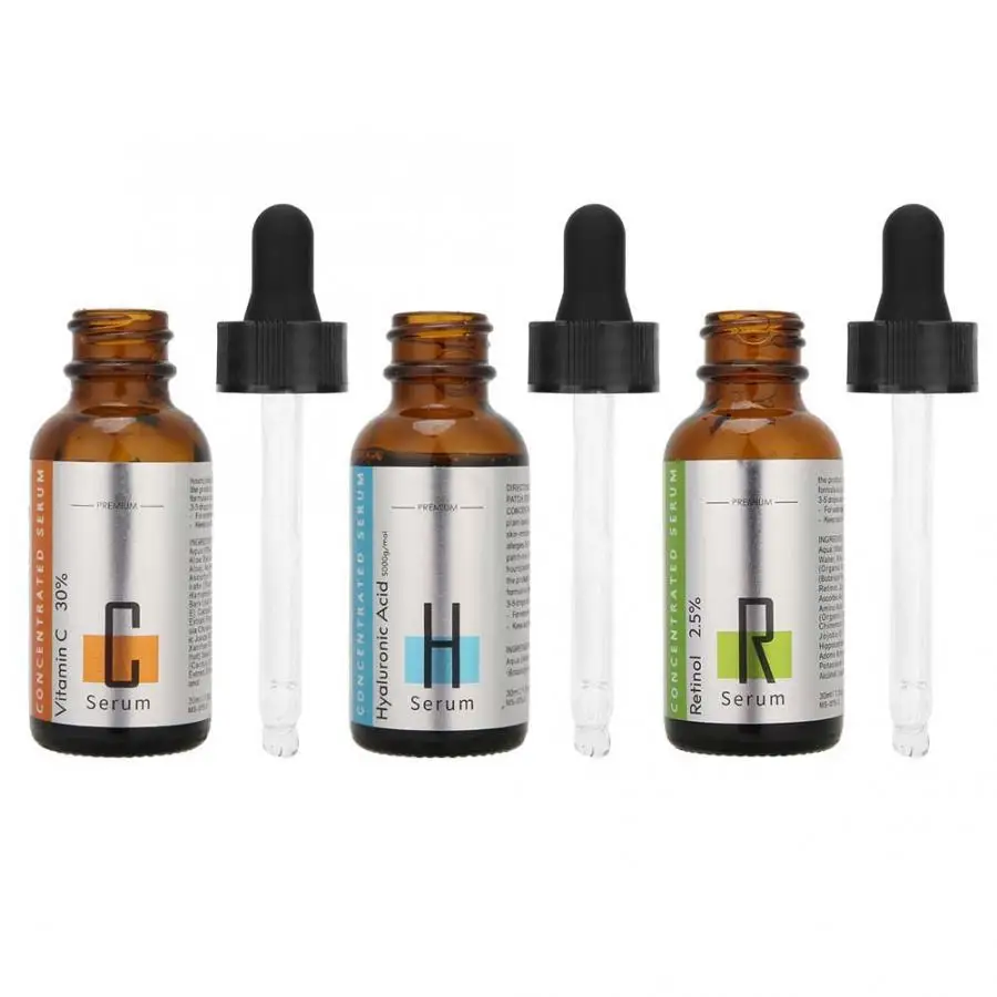 3pcs 30ml Vitamin C Hyaluronic AcidRetinol Serum Facial Care Serum Skin Care Tool Deep Nourish Facial Serum 3pcs 30ml Vitamin C Hyaluronic AcidRetinol Serum Facial Care Serum Skin Care Tool Deep Nourish Facial Serum