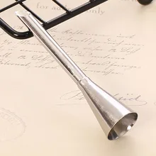 Большой маленький крем-пудра из нержавеющей стали, декорирующий рот, сжимающий цветок, кончик Hokkaido, шифоновая начинка, Цветочный наконечник, Длинный цветок