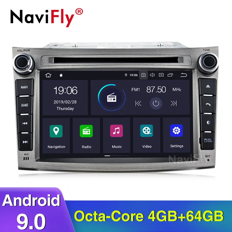 4 Гб+ 64 Гб Android 9,0 Автомобильный dvd плеер для SUBARU OUTBACK 2008 2009 2010 2011 2012 2013 Android автомобильный gps