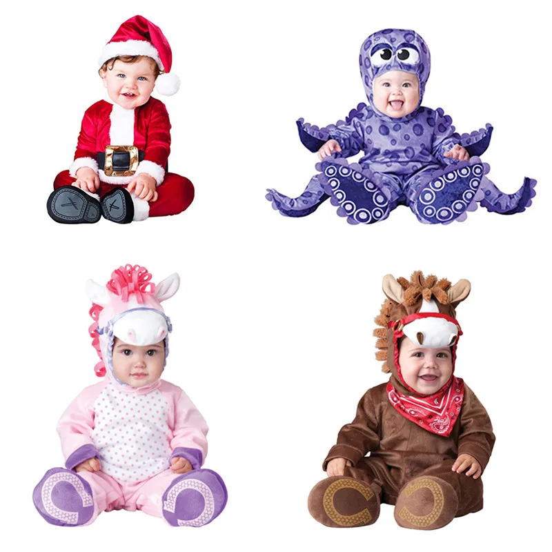 Kids Costume Infant Sharks Cosplay Toddlers Romper Clothing Set Christmas Gifts