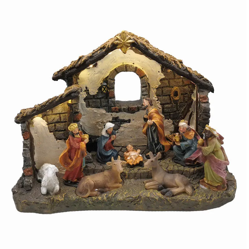 1 luce effetto fuoco 220v  miniatura minuterie presepe,shepherd nativity scene 
