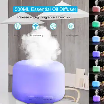 

Ultrasonic Air Humidifier Essential Oil Diffuser Aroma Lamp Aromatherapy Electric Aroma Diffuser Changing Color Home Mist Maker