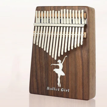 

Kalimba 17 Key Piano Ballet girl Black walnut wood Kalimba Thumb Piano Instrument Gift Popular Keyboard Piano Instrument