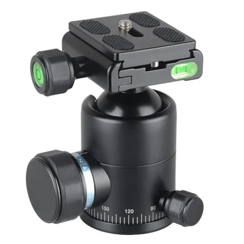 

XILETU T-1 Aluminum Tripod Monopod Ball Head with Quick Release Plate 1/4 inch Screw for Canon Nikon Sony Fujifilm DSLR