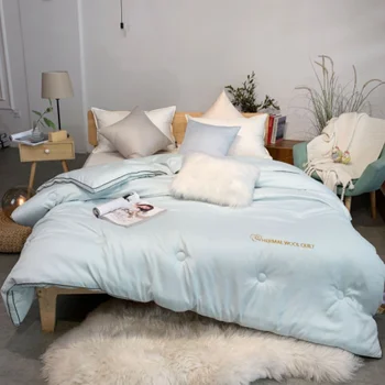 

Australian lock warm cashmere quilt thick warm wool quilt 100% pure wool quilt quilt gift quilt