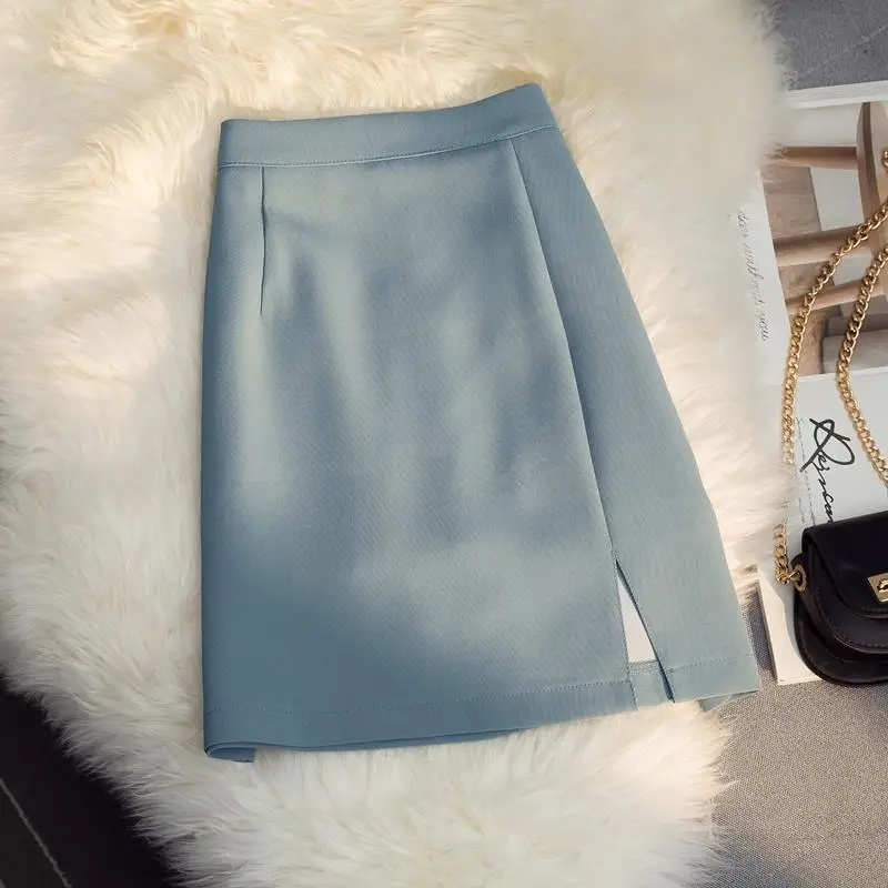 Women's Skirt High Waist Slit Skirt Mini Short Skirts Women's Plaid Skirt High-waisted Skirt Kawaii Korean Fashion Vintage